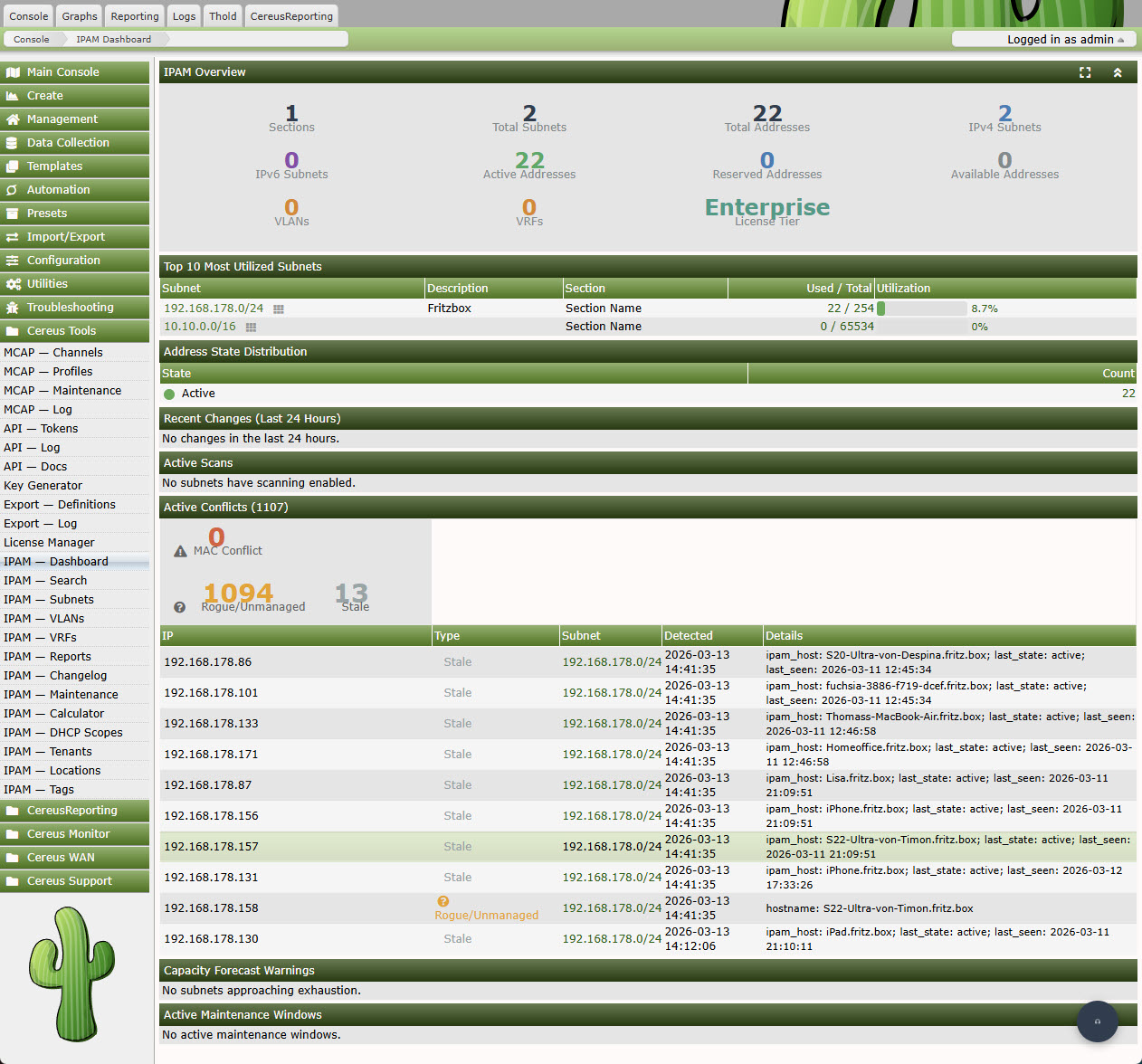 Cereus_IPAM_dashboard