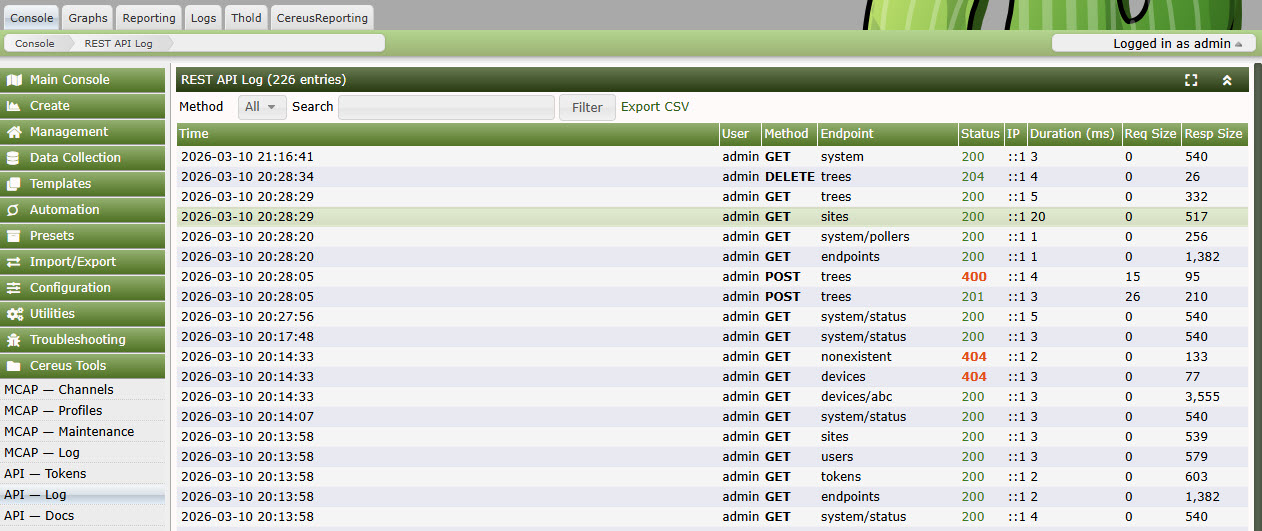 Cereus_RESTAPI_Logs