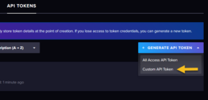 HowTo create an API Token for the influx CLI and our Cacti bucket